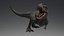 3D model descendant tyrannosaurus rex magnus