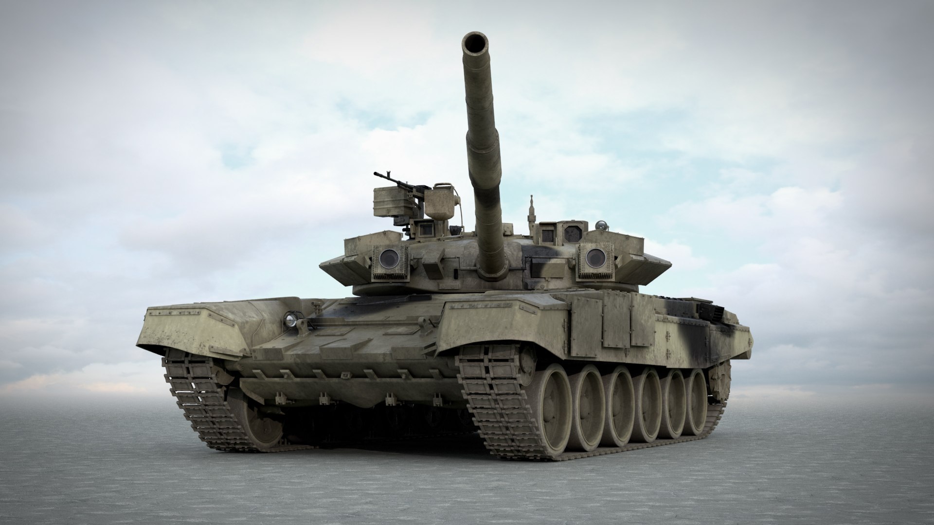 3d Model Of T90s Russian Tanks T-90