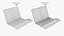 3D Apple MacBook Air M2 Space Grey 2022 With Magic Mouse