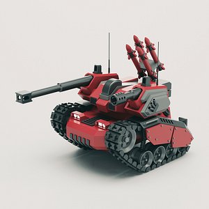 Stylized Tank 08 3D model
