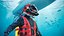 Commercial Diving Suit with Helmet and Air Tank Rigged