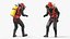 Commercial Diving Suit with Helmet and Air Tank Rigged