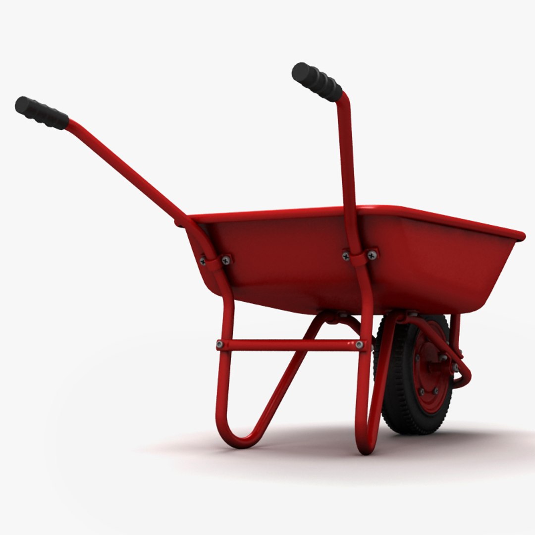 3d wheelbarrow wheel barrow