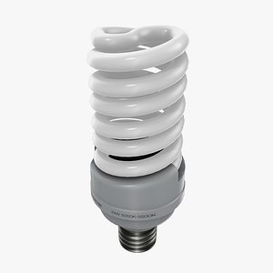 3D Spiral Light Bulb