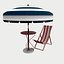 Gameready Beach Umbrella and chair