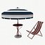 Gameready Beach Umbrella and chair