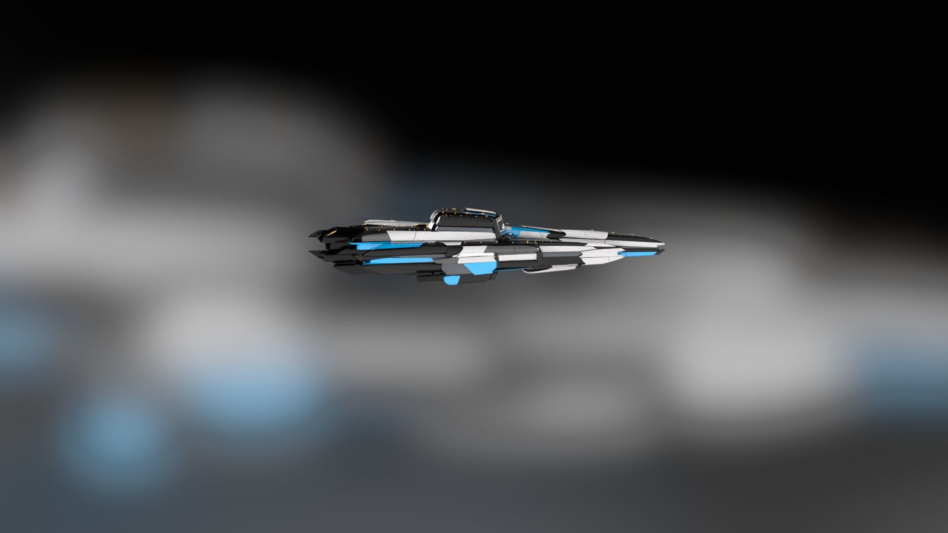 Lowpoly Sci Fi Spaceship Space Craft Air Vehicle 17 3D - TurboSquid 1842477