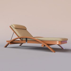 3d outdoor chaise