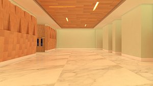 Taj Bangalore Ballroom  Prefunction 3D Model High-Quality Architectural Interior 3D model