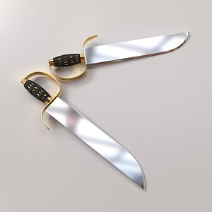 3D butterfly sword