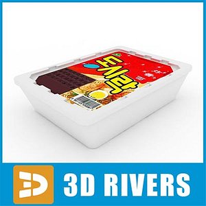instant noodles pack 3d model