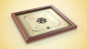 Carrom Board 3D model