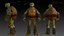 Michelangelo TMNT 3D-Modell, hochwertig manipuliert