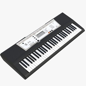3d electronic piano keyboard synthesizer model