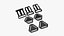 x42 Karabinerhaken, Gurtversteller, Schnallenpaket