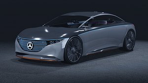 3D model 2019 Mercedes-Benz Vision EQS Concept 3D Model  The Future of Electric Luxury