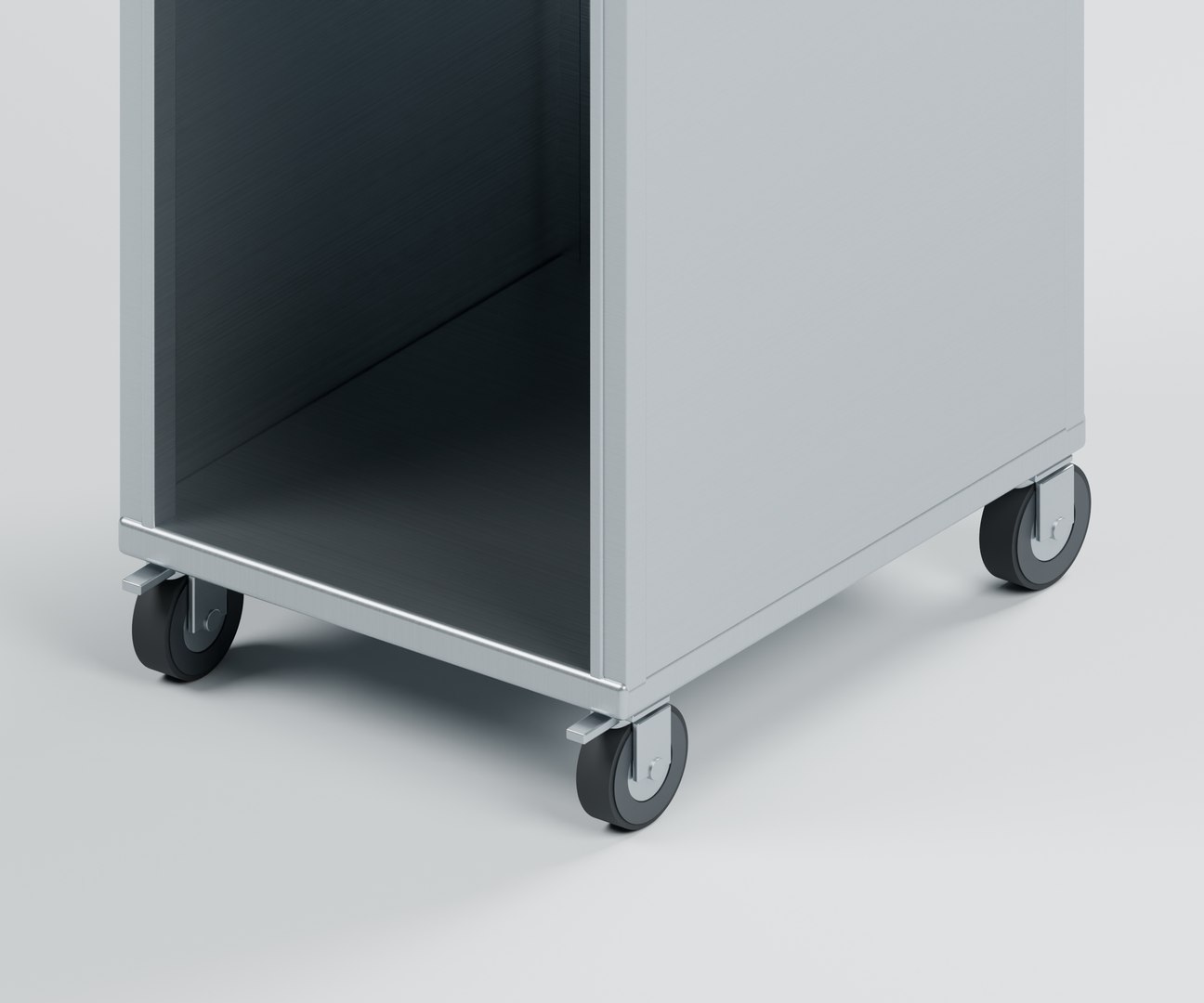 3D Mobile Spring Loaded Tray Dispenser With Corner Guides - TurboSquid ...