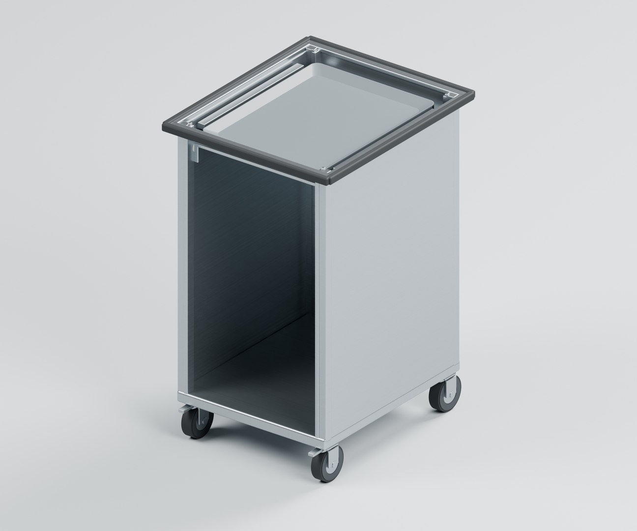3D Mobile Spring Loaded Tray Dispenser With Corner Guides - TurboSquid ...