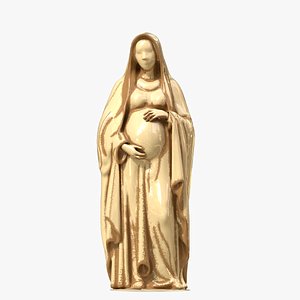 Pregnant Virgin Mary Statue 3D print model