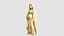 Modelo de impressão 3D da estátua da Virgem Maria grávida