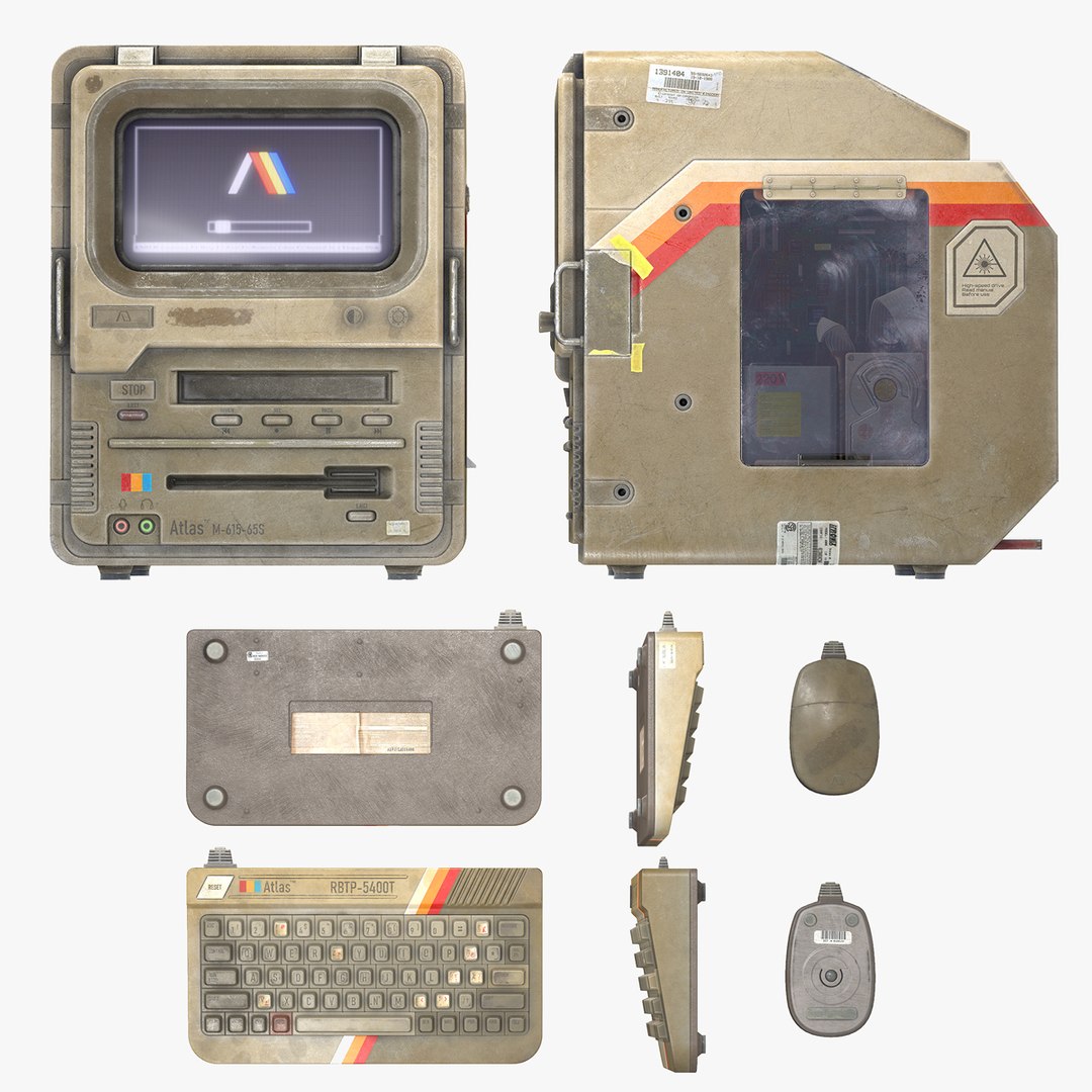 Vintage PC 3D - TurboSquid 2181346