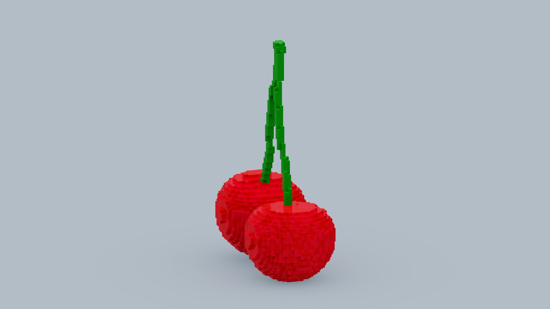 Voxel Cherry Model TurboSquid 1933947