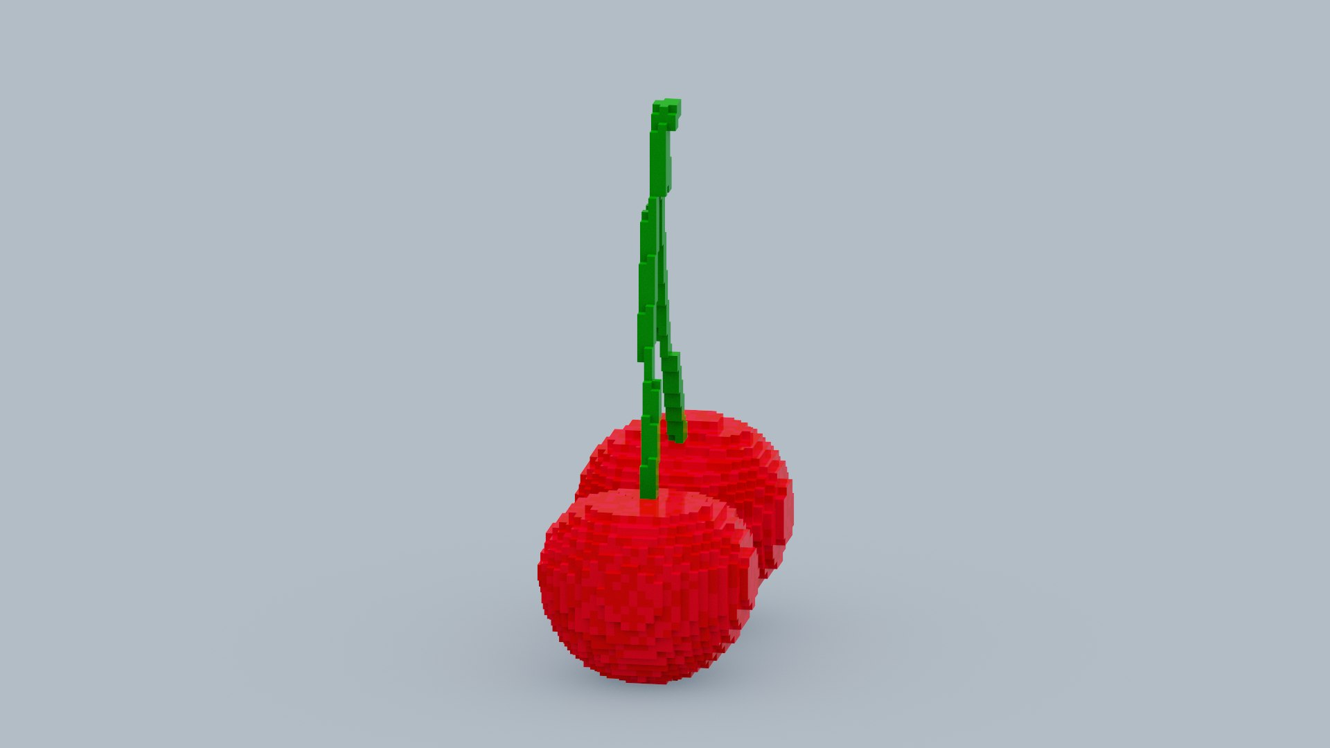 Voxel Cherry Model - TurboSquid 1933947