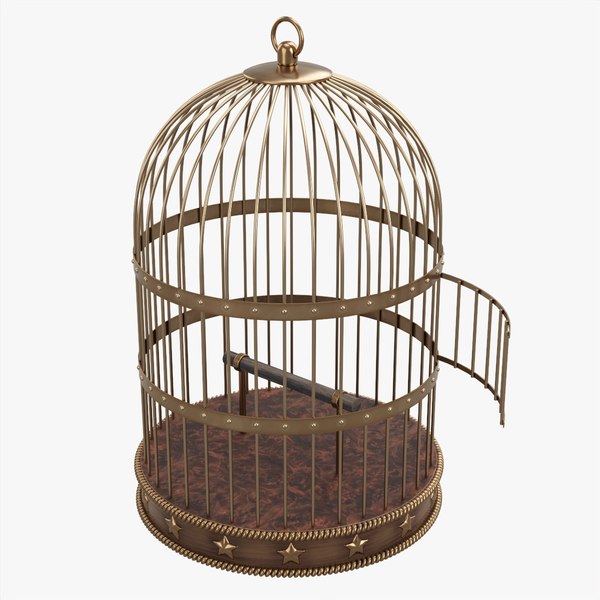 3D model Bird cage large with stand on wheels - TurboSquid 1867210