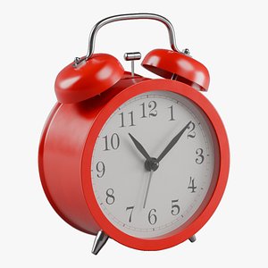 Retro alarm clock Red