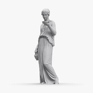 Hebe Goddess Of Youth sculpture Lowpoly PBR