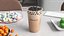 3D model Mockup Bubble Tea Beverage Open Cup Brown
