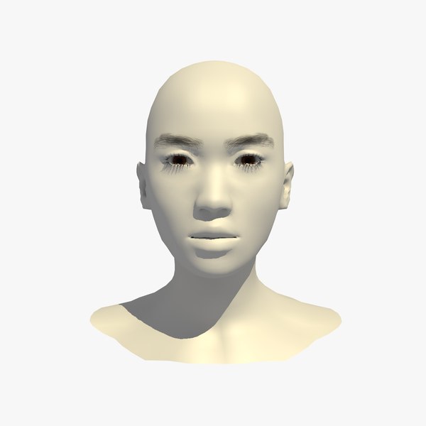 realistic head base mesh 3D