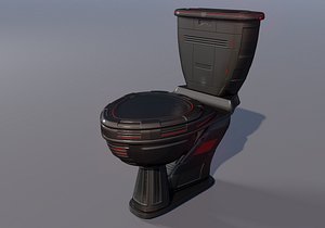 futuristic toilet 3d 3ds