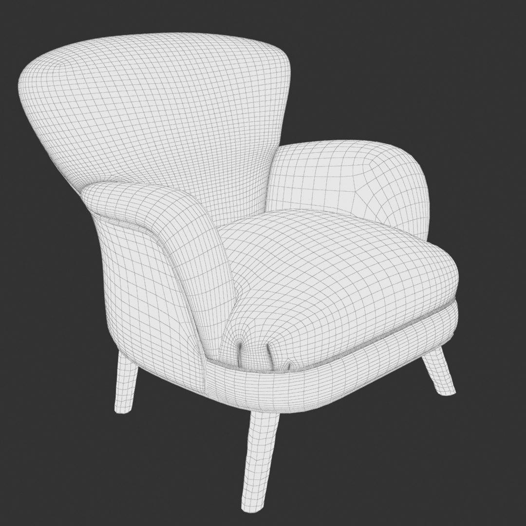 3d Max Armchair Suzani Chair