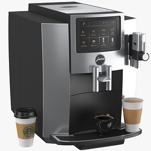 real coffee maker 3D