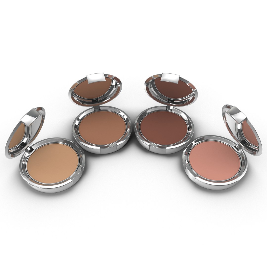 Compact Makeup Powder 3D model preview