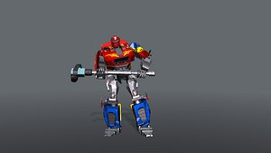 Robot Car Transformer 3D