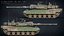 Rigged K2 Merkava Tanks collection 3D