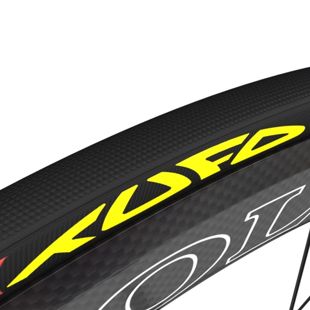 racing bicycle wheels 3d model