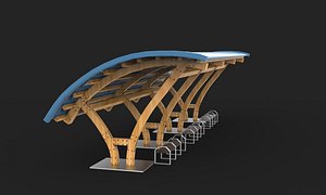 Modern Pergola 3D model model