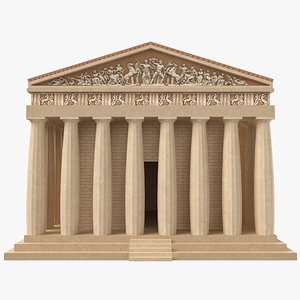 3D parthenon temple