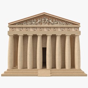 The Parthenon Low Poly 3D Model
