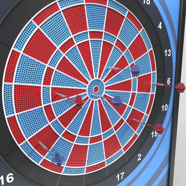 3d model arcade dart board
