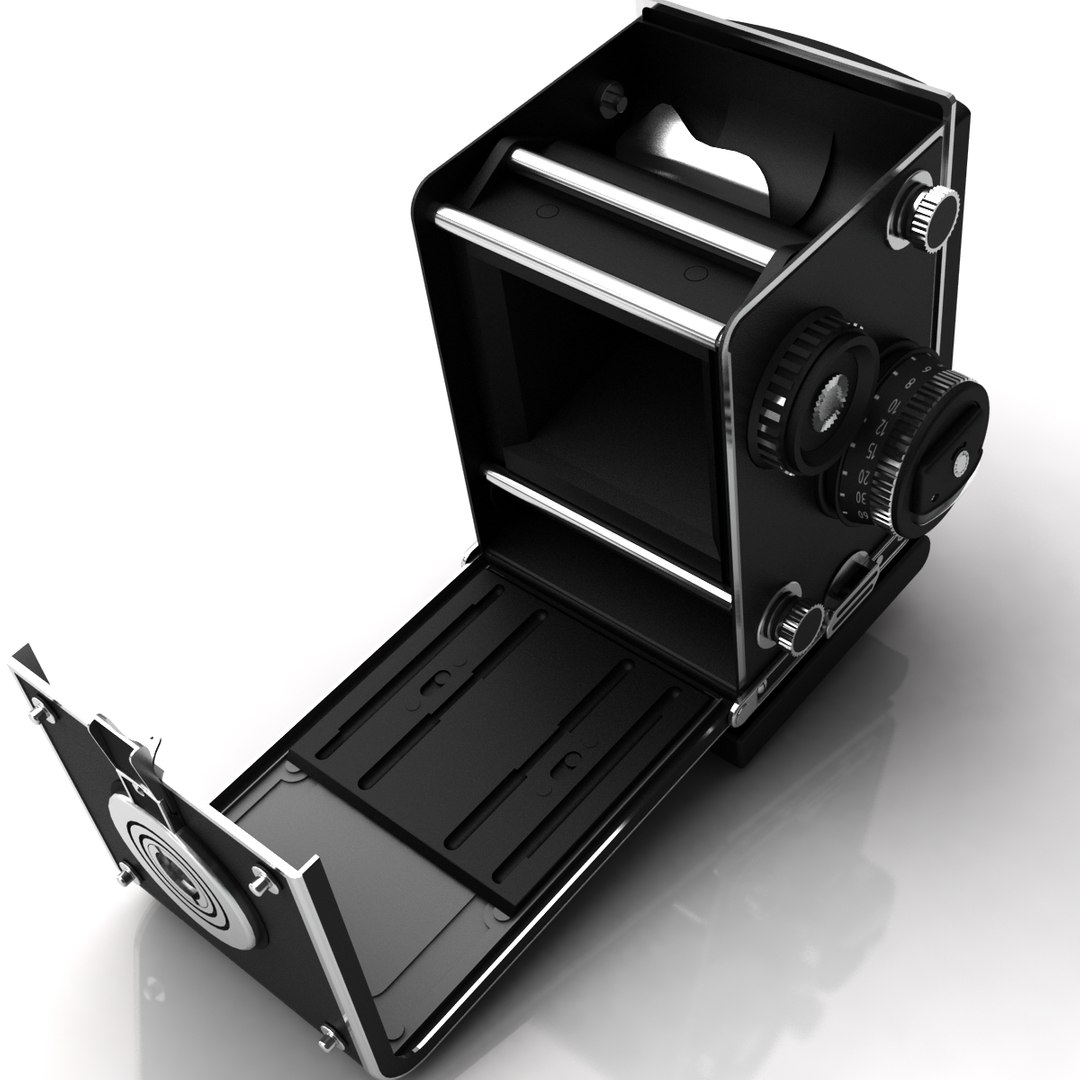 Rolleiflex Camera 3d Model