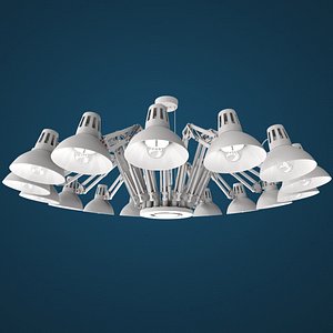 modeled lamps interior model