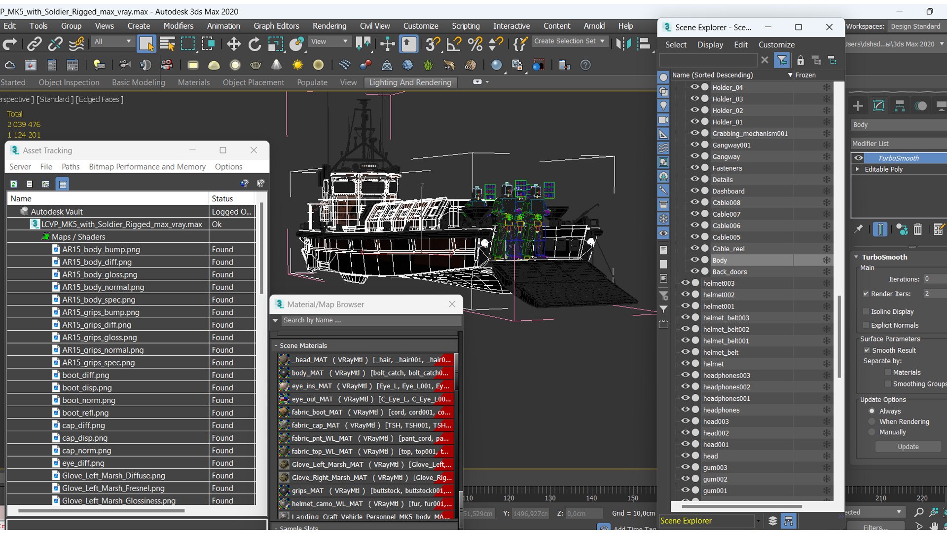 LCVP MK5 With Soldiers Rigged 3D Model - TurboSquid 2332374