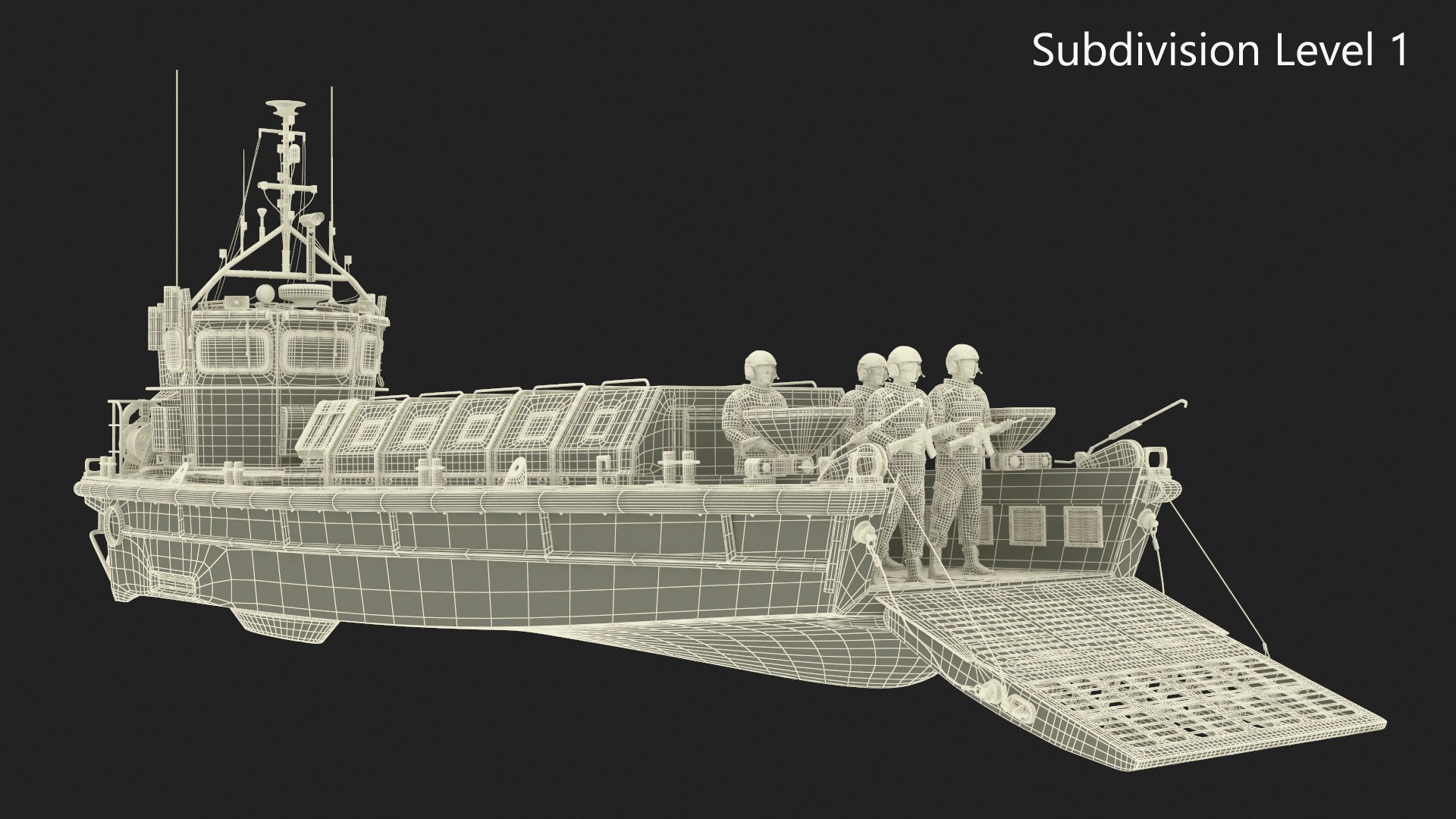 LCVP MK5 With Soldiers Rigged 3D Model - TurboSquid 2332374