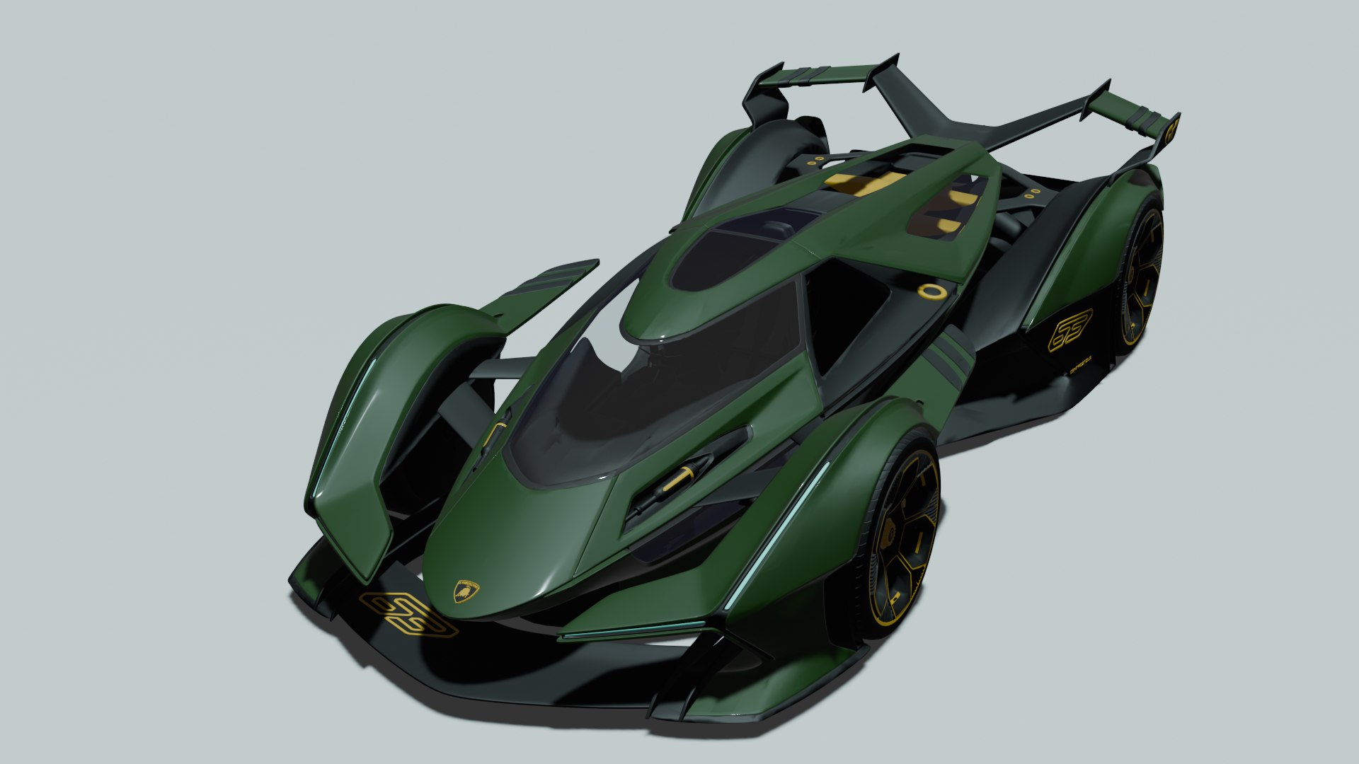 3D Lambo V12 Vision Gran Turismo 2020 Model - TurboSquid 2292080