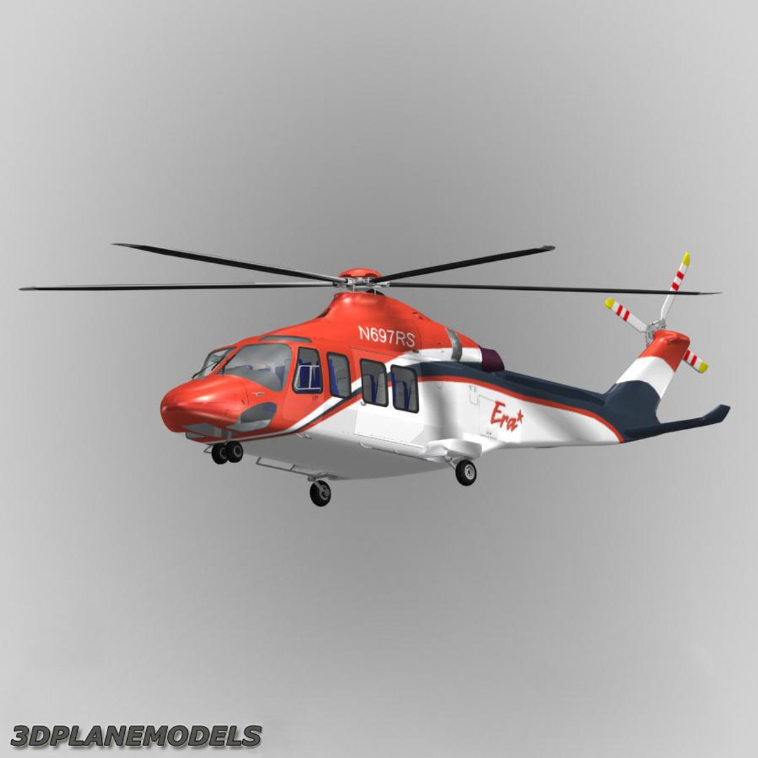 3d model agusta westland aw-139 helicopter