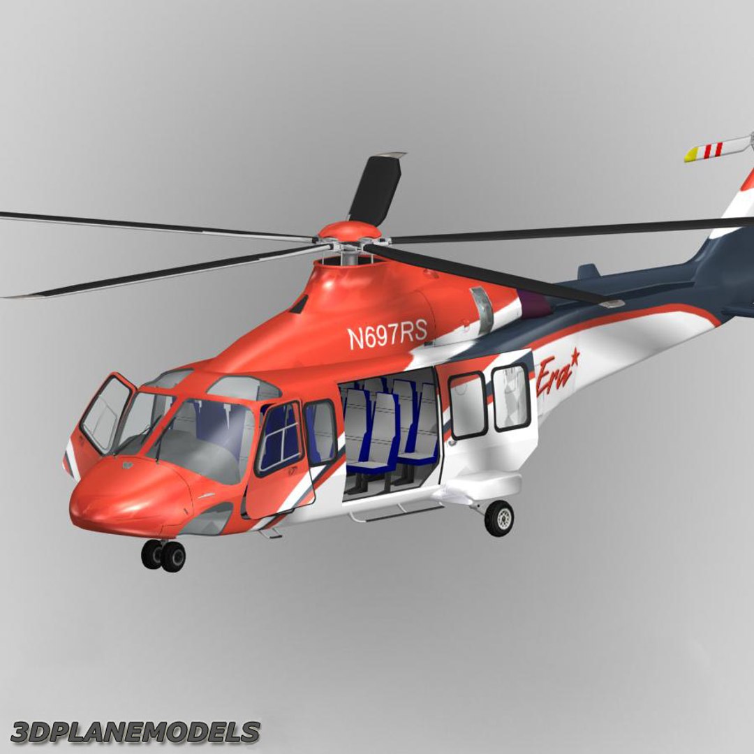 3d model agusta westland aw-139 helicopter